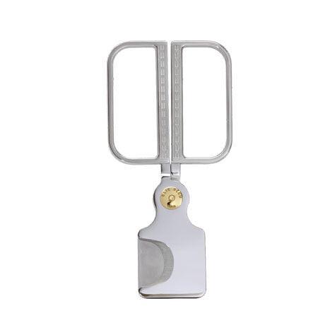 ELIE BLEU Cigar Cutter Stainless EBC-3 Gold Button / Etched handles - HK CohCigars