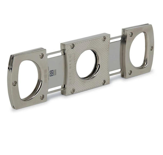 ELIE BLEU Cigar Cutter Stainless Polished / Diag Lines - HK CohCigars