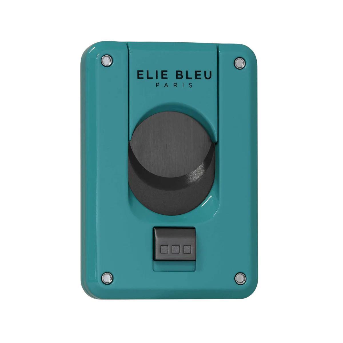 ELIE BLEU EBC4 Cigare-cutter Blue Lacquer Black Blade - HK CohCigars