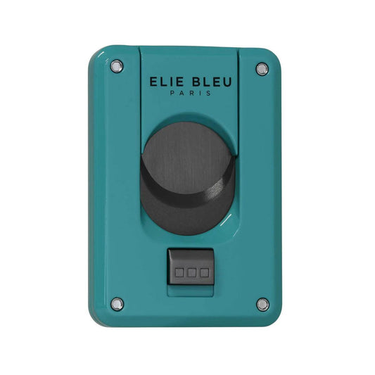 ELIE BLEU EBC4 Cigare-cutter Blue Lacquer Black Blade - HK CohCigars