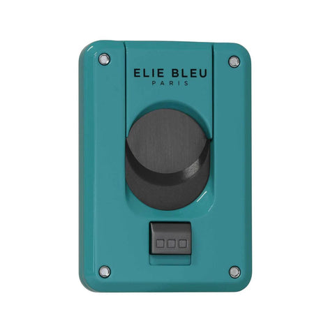 ELIE BLEU EBC4 Cigare-cutter Blue Lacquer Black Blade - HK CohCigars