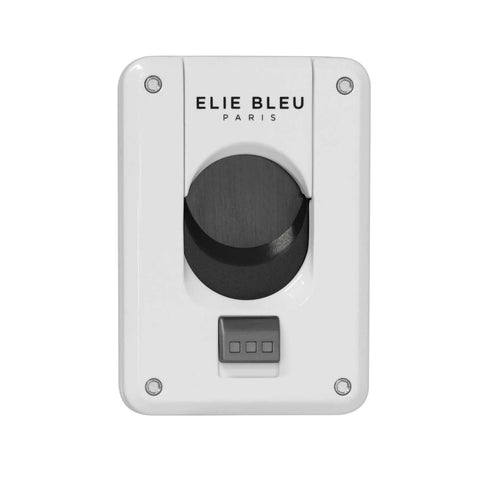 ELIE BLEU EBC4 Cigare-cutter White Lacquer Black Blade - HK CohCigars