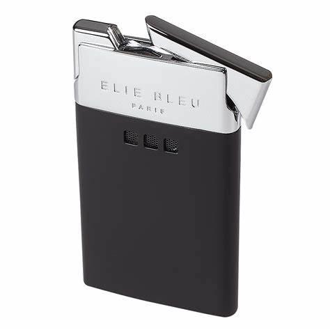 ELIE BLEU J-11 Cigar Jet Flame Lighter Black Lacquer - HK CohCigars