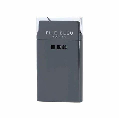 ELIE BLEU J-11 Cigar Jet Flame Lighter Grey Lacquer - HK CohCigars