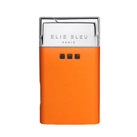 ELIE BLEU J-11 Cigar Jet Flame Lighter Orange Lacquer - HK CohCigars