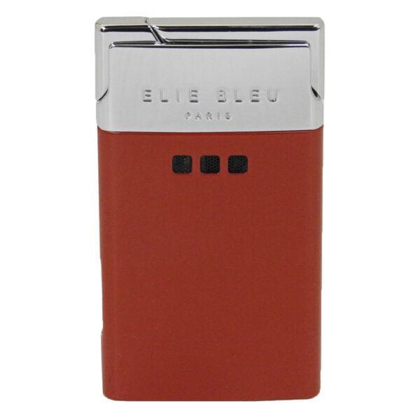ELIE BLEU J-11 Cigar Jet Flame Lighter Red Lacquer - HK CohCigars