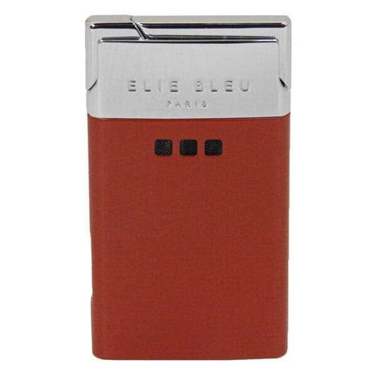 ELIE BLEU J-11 Cigar Jet Flame Lighter Red Lacquer - HK CohCigars