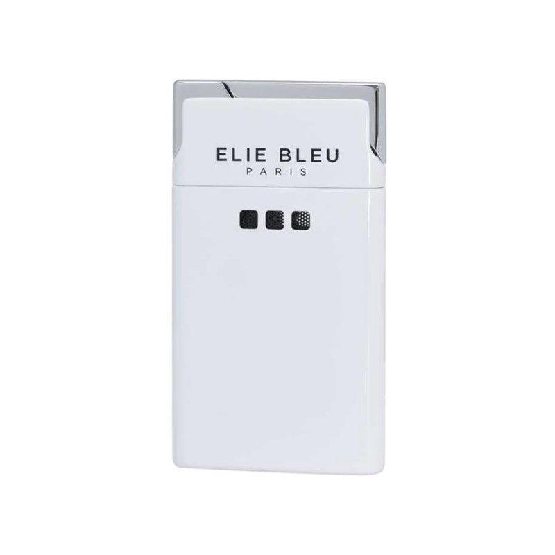 ELIE BLEU J-11 Cigar Jet Flame Lighter White Lacquer - HK CohCigars