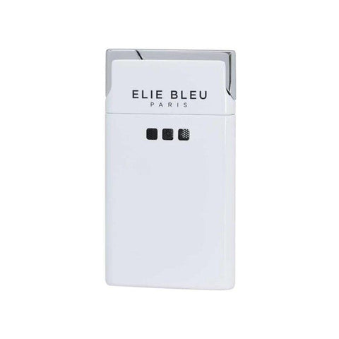 ELIE BLEU J-11 Cigar Jet Flame Lighter White Lacquer - HK CohCigars