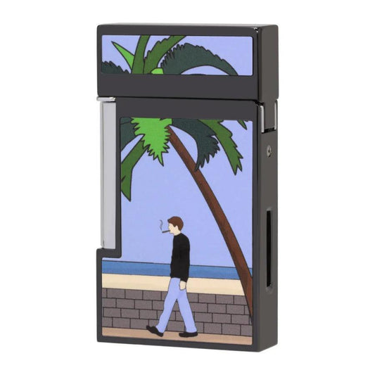 ELIE BLEU J-14 Cigar Jet Flame Lighter "Casa Cubana" Black IP (Ltd 459 pieces) - HK CohCigars