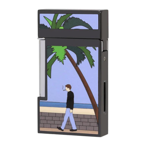 ELIE BLEU J-14 Cigar Jet Flame Lighter "Casa Cubana" Black IP (Ltd 459 pieces) - HK CohCigars