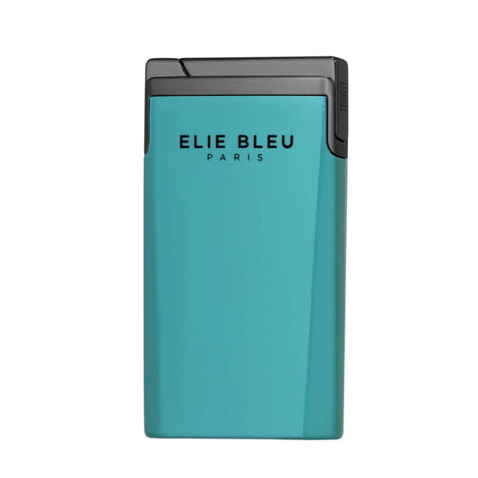 ELIE BLEU J-15 Cigar Jet Flame Lighter Teal Lacquer Gunmetal - HK CohCigars