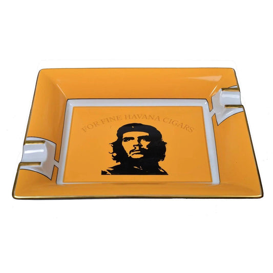 ELIE BLEU Porcelain ashtray "CHE" yellow - HK CohCigars