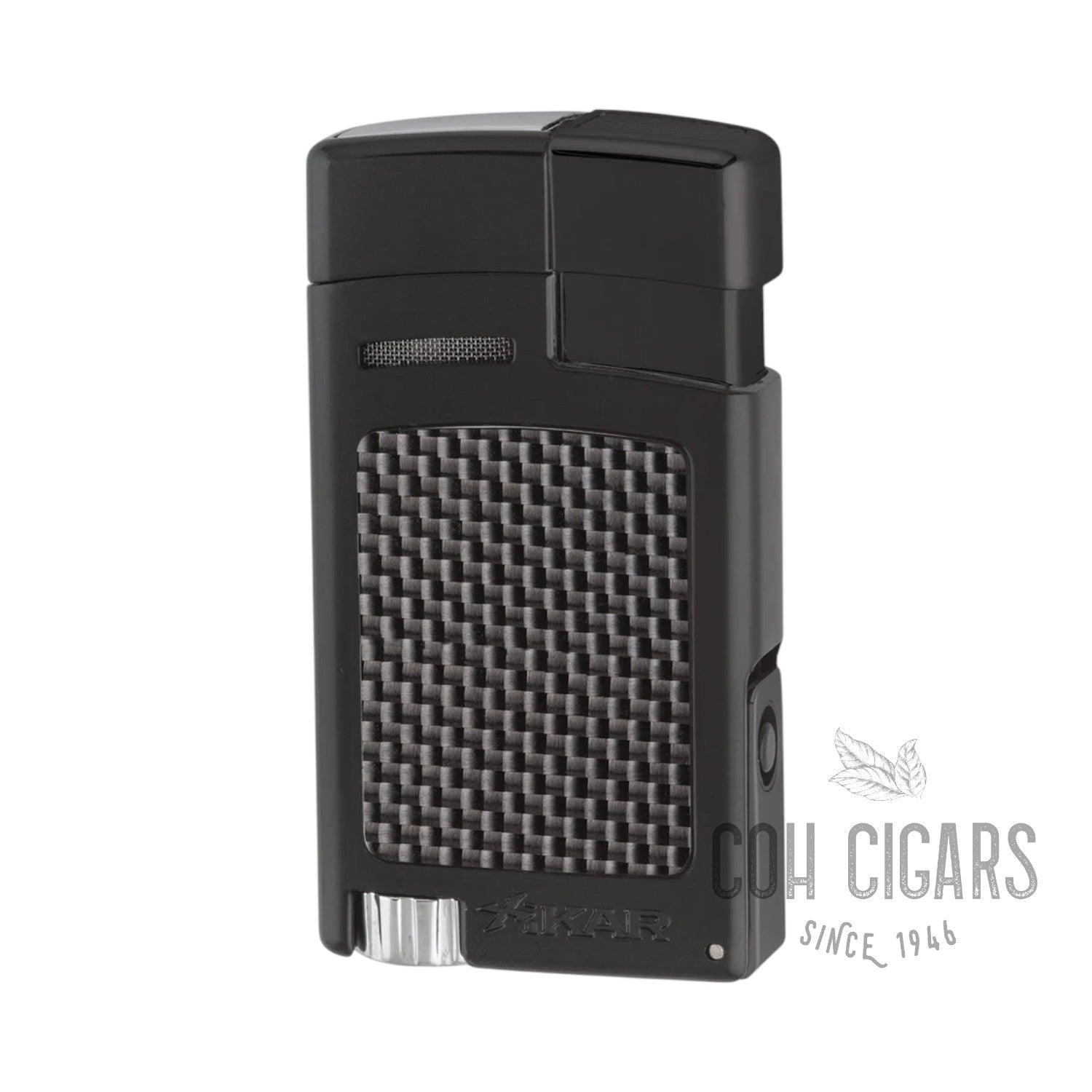 Forte Single Lighter - Carbon Fiber Black | 1 PC | Xikar lighter - HK CohCigars -雪茄