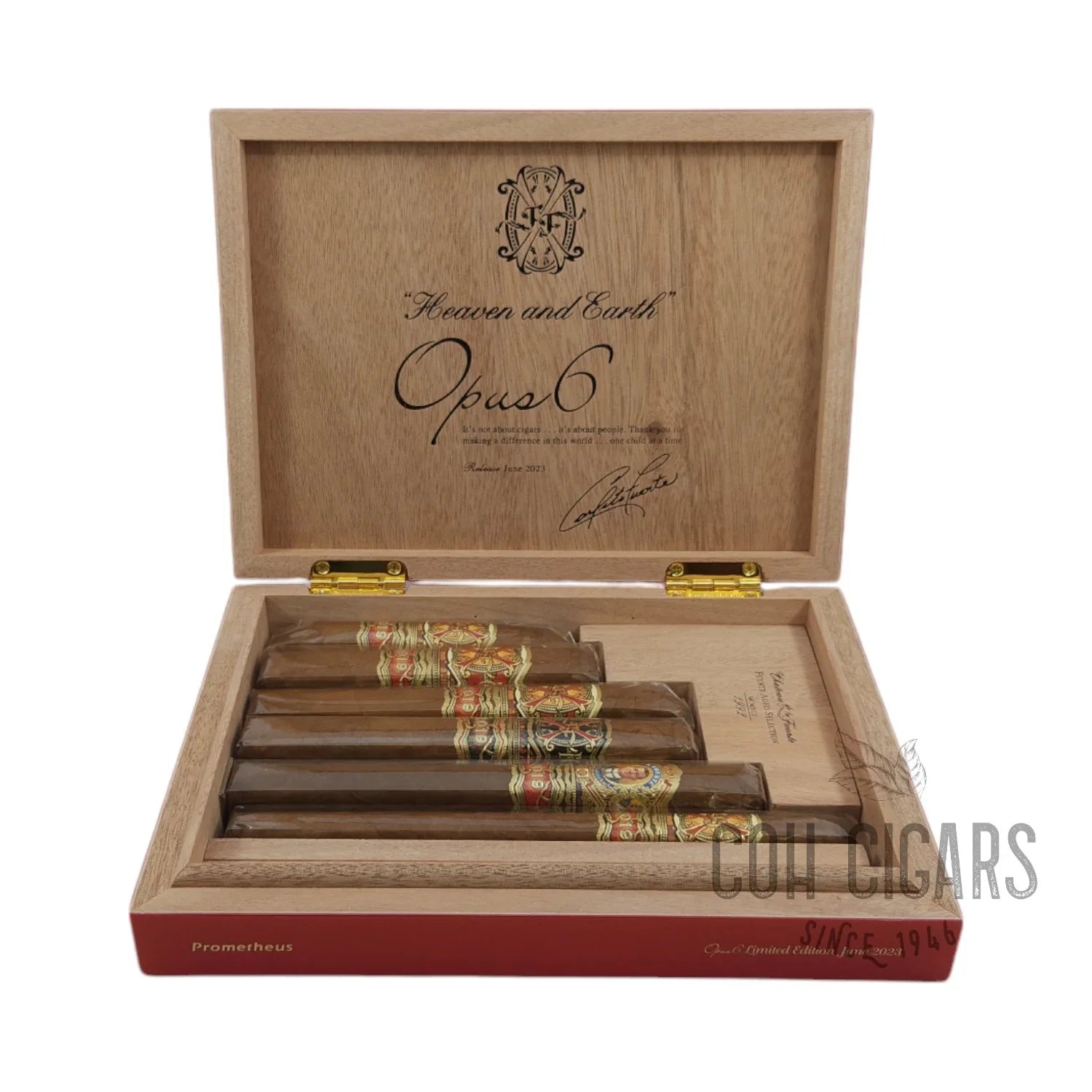 Fuente Fuente Opus 6 June 2023 Red | Box 6 | Arturo Fuente Cigars - HK CohCigars -雪茄