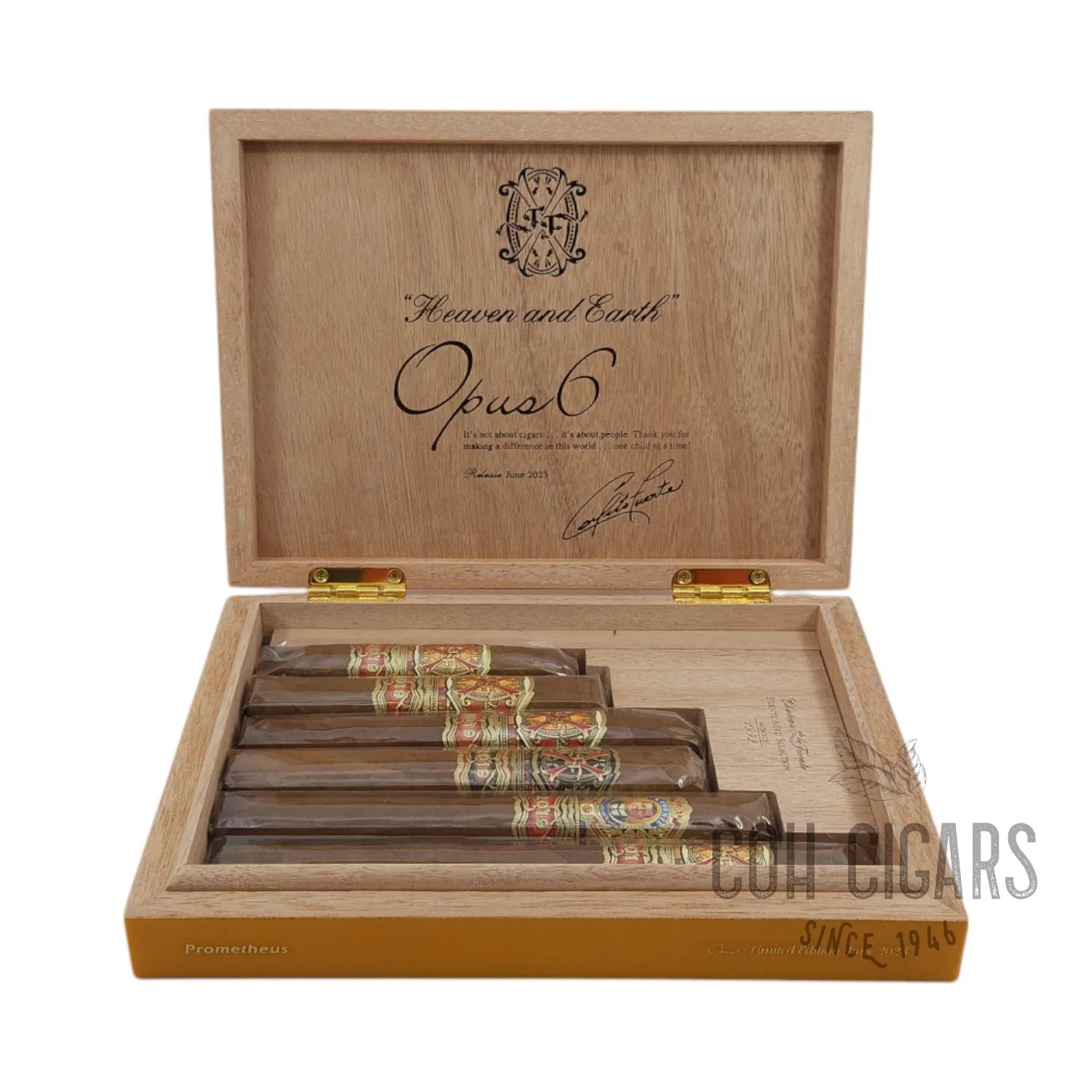 Fuente Fuente Opus 6 June 2023 Yellow | Box 6 | Arturo Fuente Cigars - HK CohCigars -雪茄