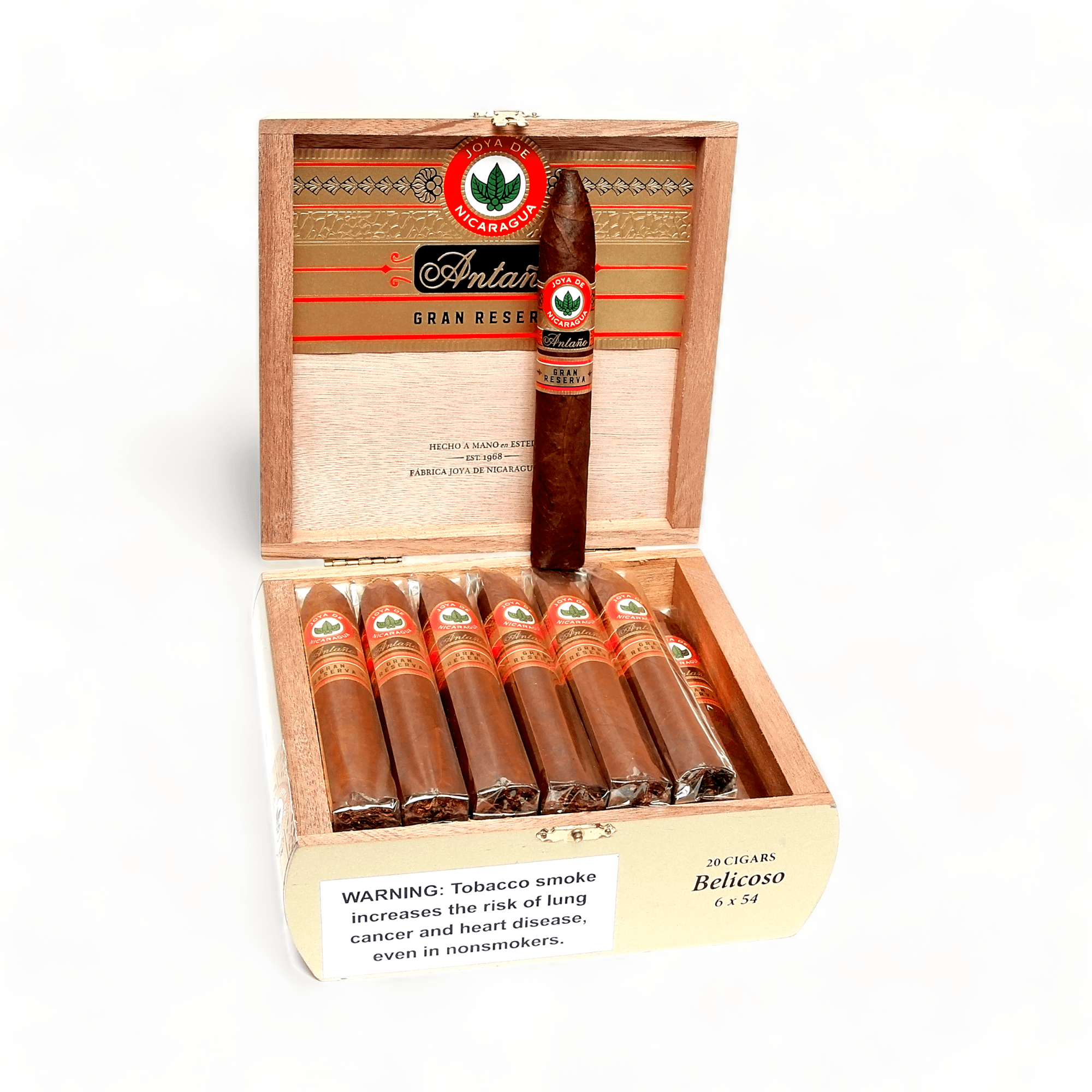 Joya De Nicaragua Cigars | Antano Gran Reserva Belicoso | Box of 20 - hk.cohcigars