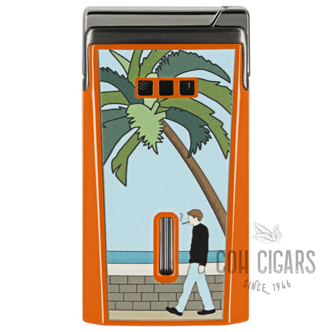 J-15 Cigar Jet Flame Lighter, Casa Cubana, Orange Limited Edition | 1 PC | ELIE BLEU cigar