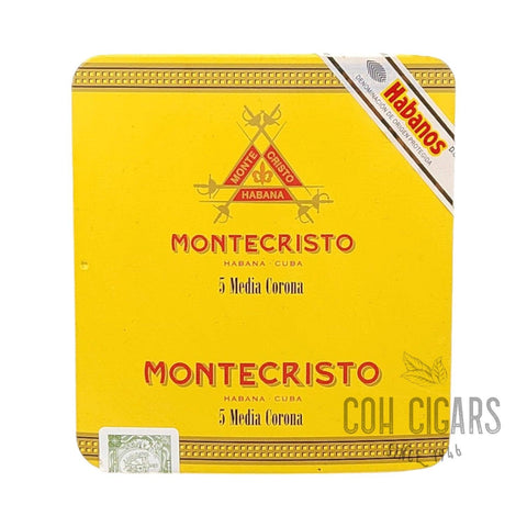 Montecristo Cigar | Media Corona (5'S Tin Box) | Box 5 x 5 - hk.cohcigars