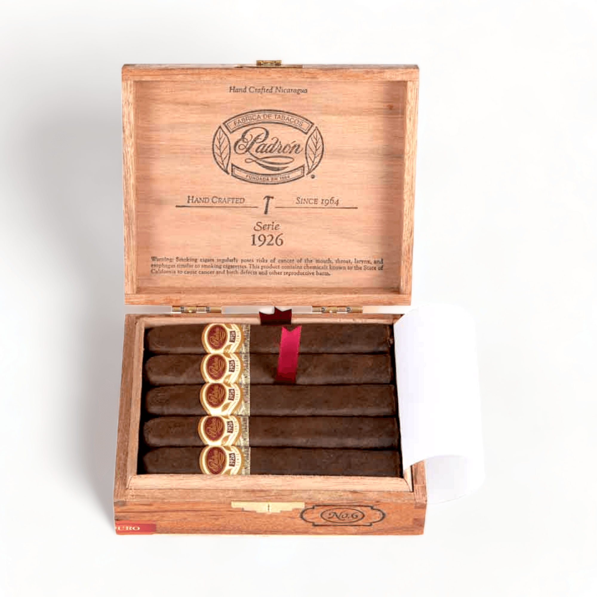 Padron Cigars | 1926 Serie | No.6 Natural | Box of 10 - hk.cohcigars