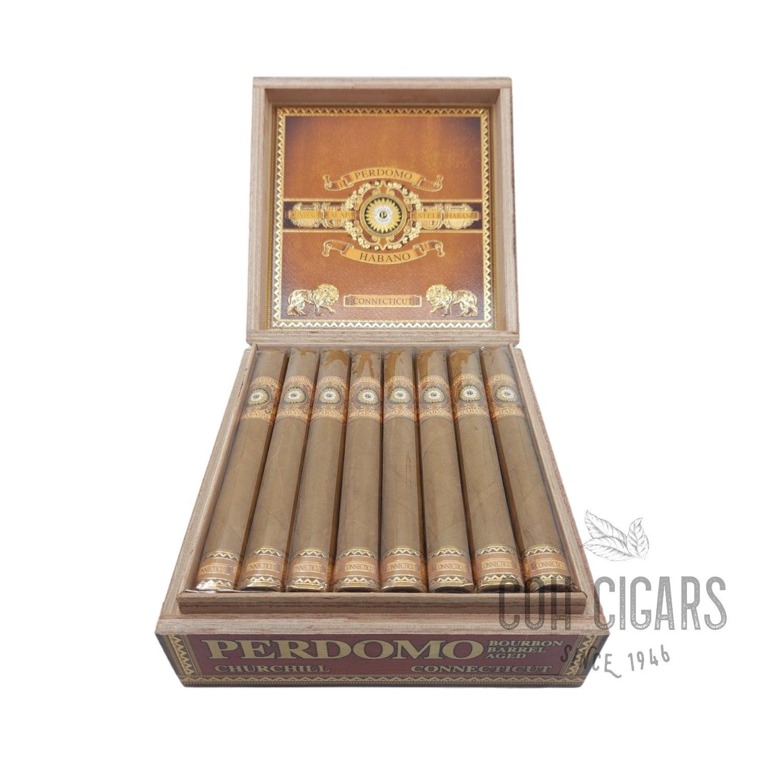 Perdomo Cigar | Bourbon Barrel Aged Connecticut Churchill | Box 24 - HK CohCigars