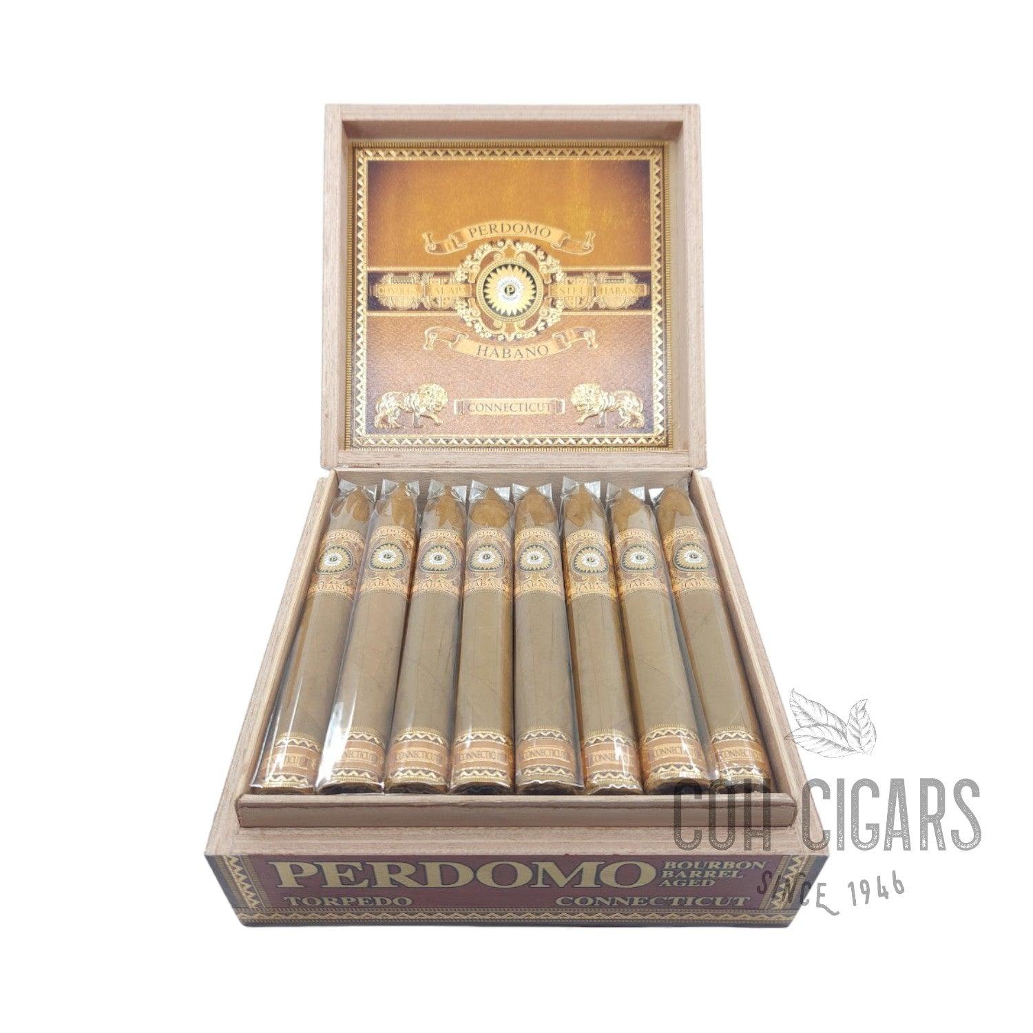 Perdomo Cigar | Bourbon Barrel Aged Connecticut Torpedo | Box 24 - HK CohCigars