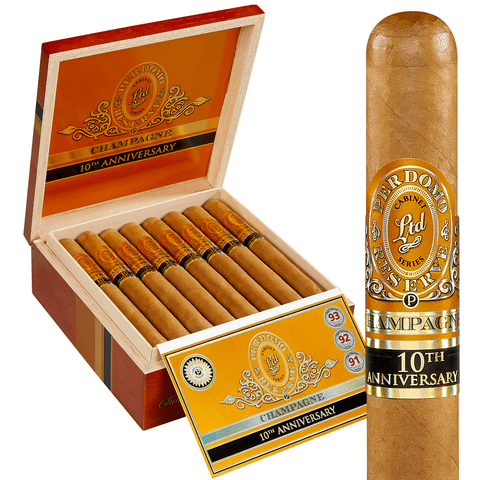 Perdomo Reserve 10th Anniversary Champagne Churchill Box 25 - hk.cohcigars