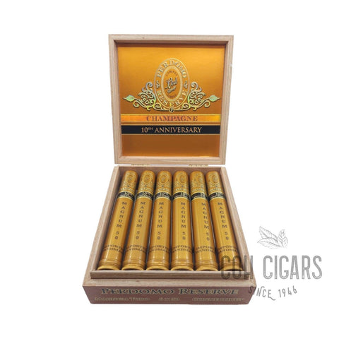 Perdomo Cigar | Reserve 10th Anniversary Champagne Magnum 50 Tubo | Box 12 - HK CohCigars