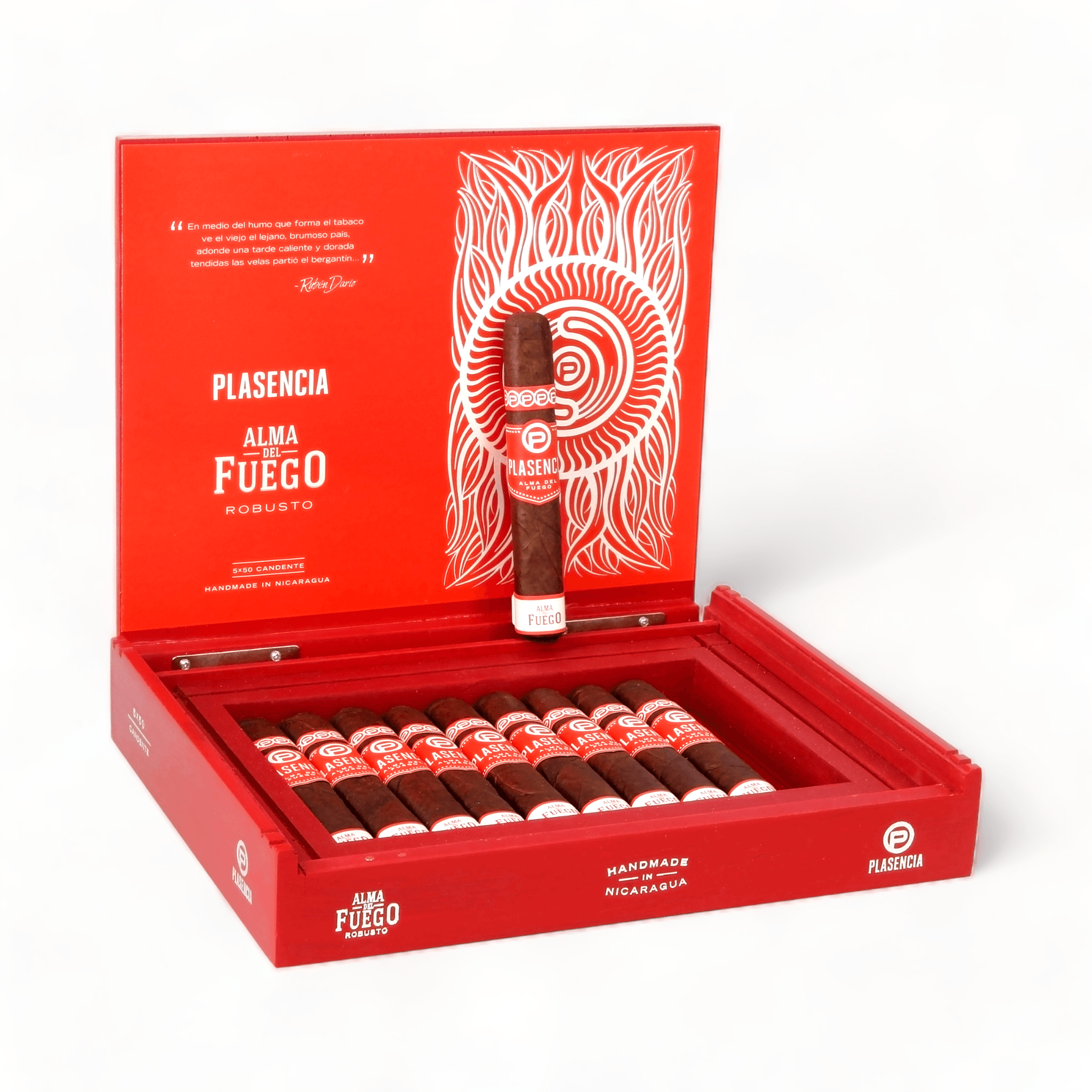 Plasencia Cigars | Alma Del Fuego Candente Robusto | Box of 10 - hk.cohcigars