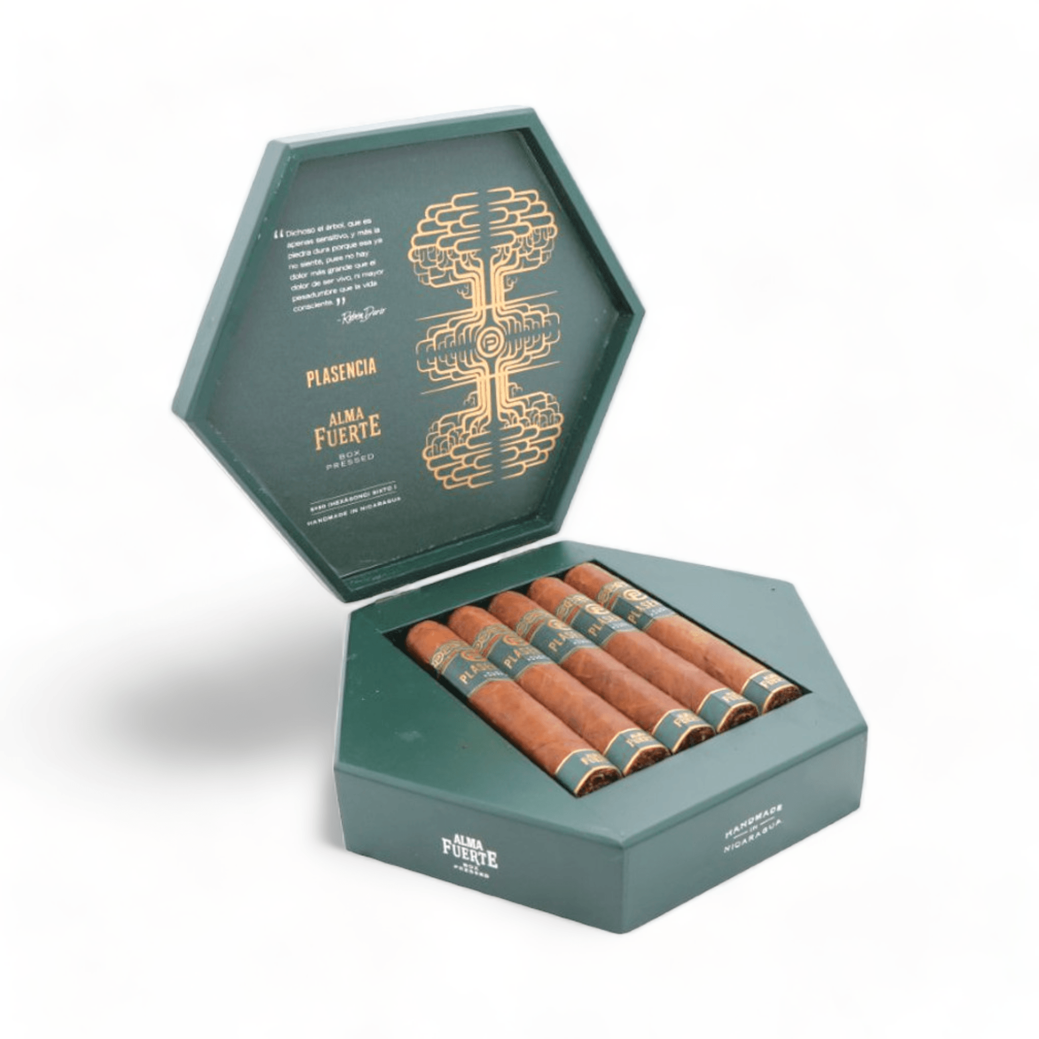 Plasencia Cigars | Alma Fuerte Box Pressed 6 x 60 (Hexagono) Sixto I | Box of 10 - hk.cohcigars