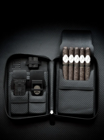 PROJECTCARBON | DRI CARBON SERIES - CARBON FIBER BLACK DESIGN TRAVEL CASE - HK CohCigars -雪茄