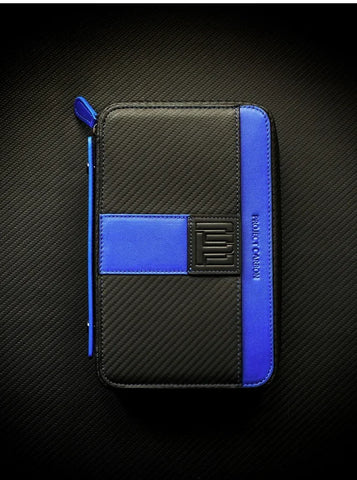 PROJECTCARBON | DRI CARBON SERIES - CARBON FIBER BLUE DESIGN TRAVEL CASE - HK CohCigars -雪茄