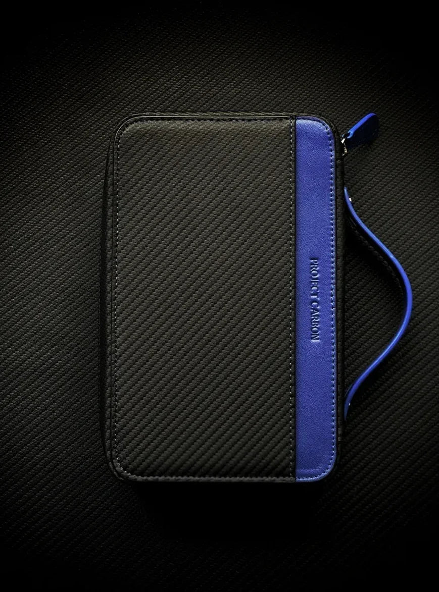 PROJECTCARBON | DRI CARBON SERIES - CARBON FIBER BLUE DESIGN TRAVEL CASE - HK CohCigars -雪茄