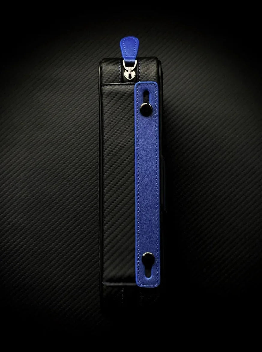 PROJECTCARBON | DRI CARBON SERIES - CARBON FIBER BLUE DESIGN TRAVEL CASE - HK CohCigars -雪茄