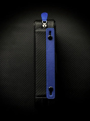 PROJECTCARBON | DRI CARBON SERIES - CARBON FIBER BLUE DESIGN TRAVEL CASE - HK CohCigars -雪茄