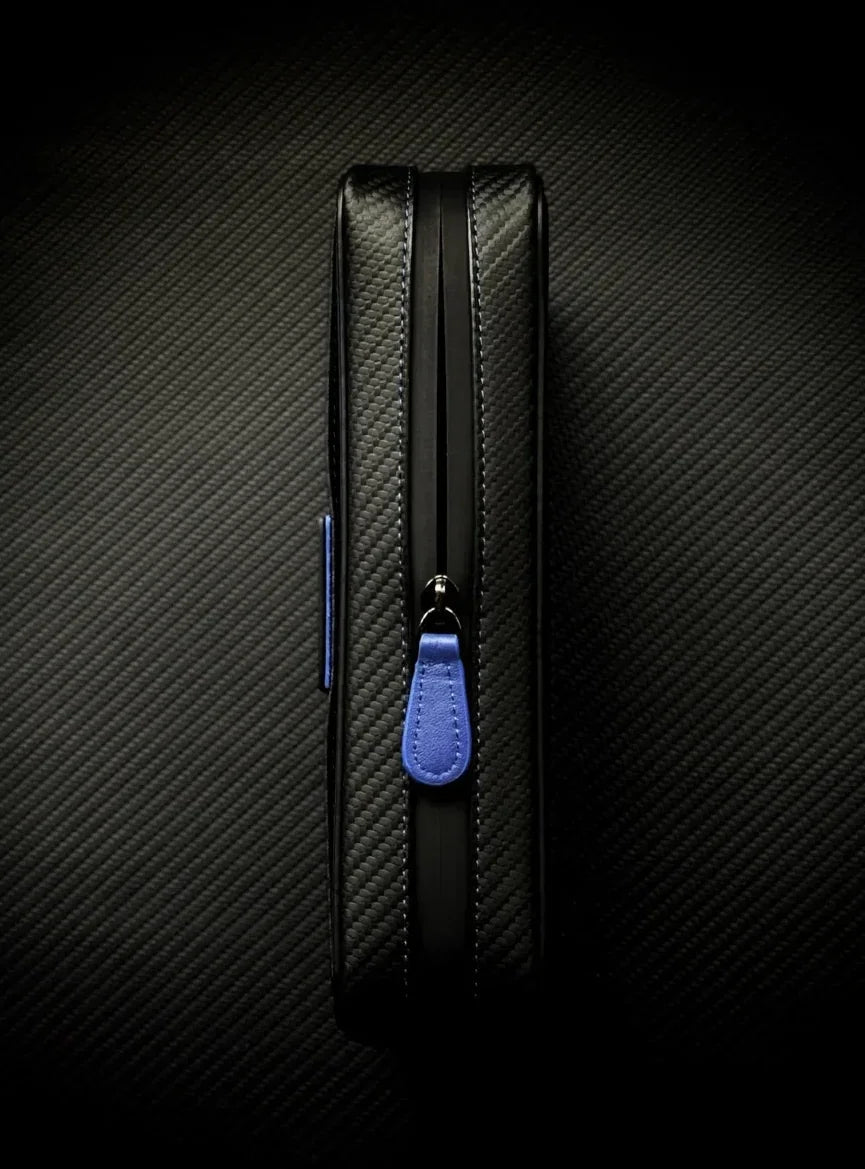 PROJECTCARBON | DRI CARBON SERIES - CARBON FIBER BLUE DESIGN TRAVEL CASE - HK CohCigars -雪茄