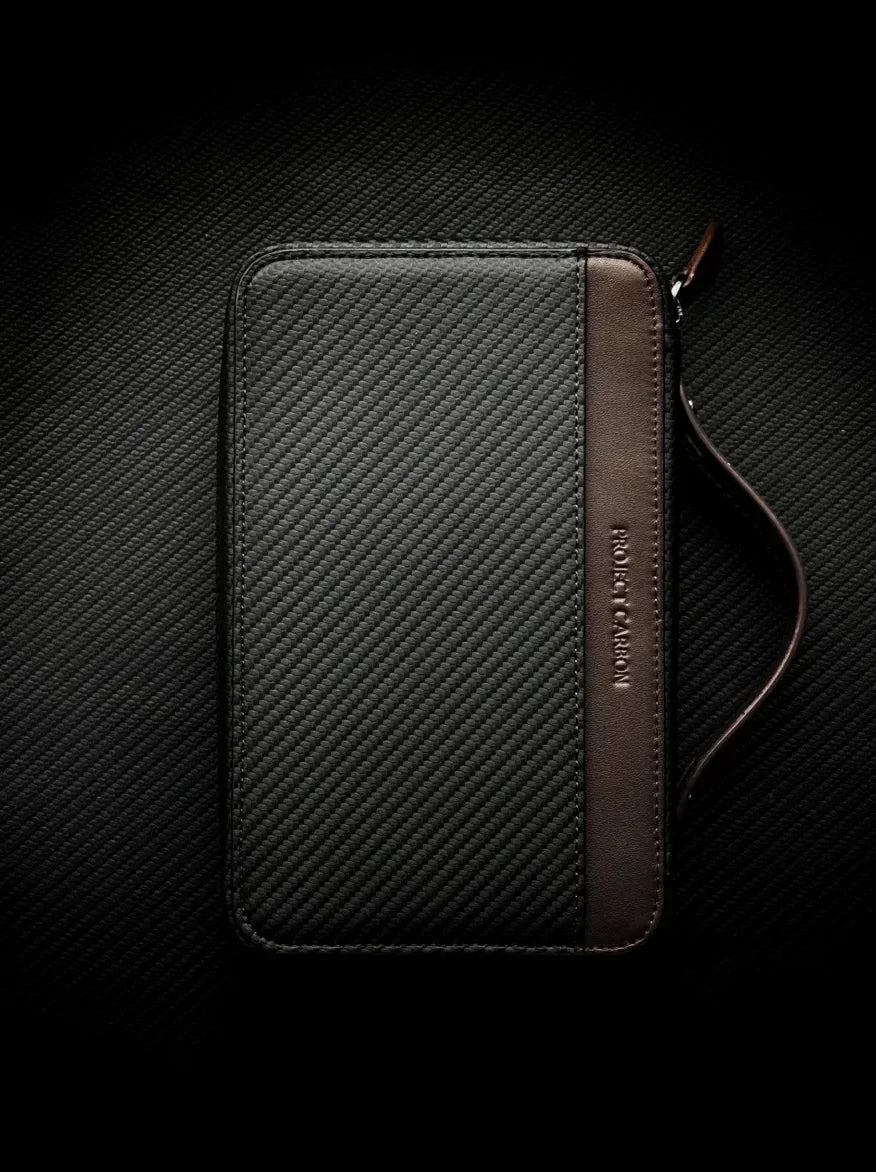 PROJECTCARBON | DRI CARBON SERIES - CARBON FIBER BROWN DESIGN TRAVEL CASE - HK CohCigars -雪茄