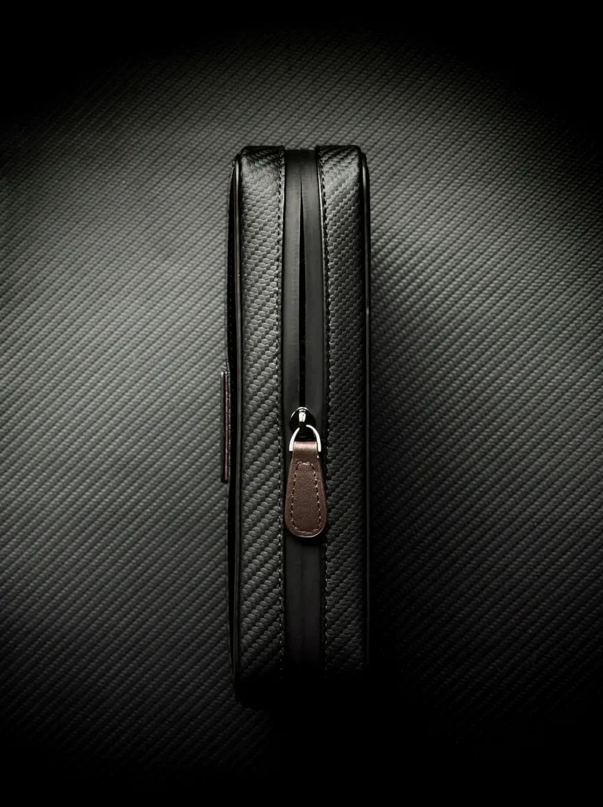 PROJECTCARBON | DRI CARBON SERIES - CARBON FIBER BROWN DESIGN TRAVEL CASE - HK CohCigars -雪茄