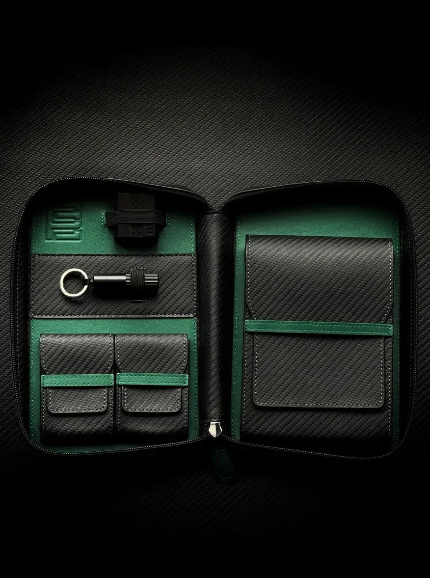 PROJECTCARBON | DRI CARBON SERIES - CARBON FIBER GREEN DESIGN TRAVEL CASE - HK CohCigars -雪茄