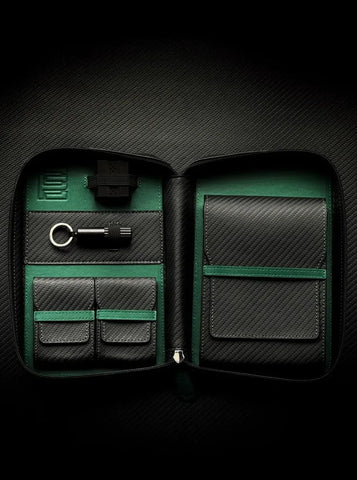 PROJECTCARBON | DRI CARBON SERIES - CARBON FIBER GREEN DESIGN TRAVEL CASE - HK CohCigars -雪茄