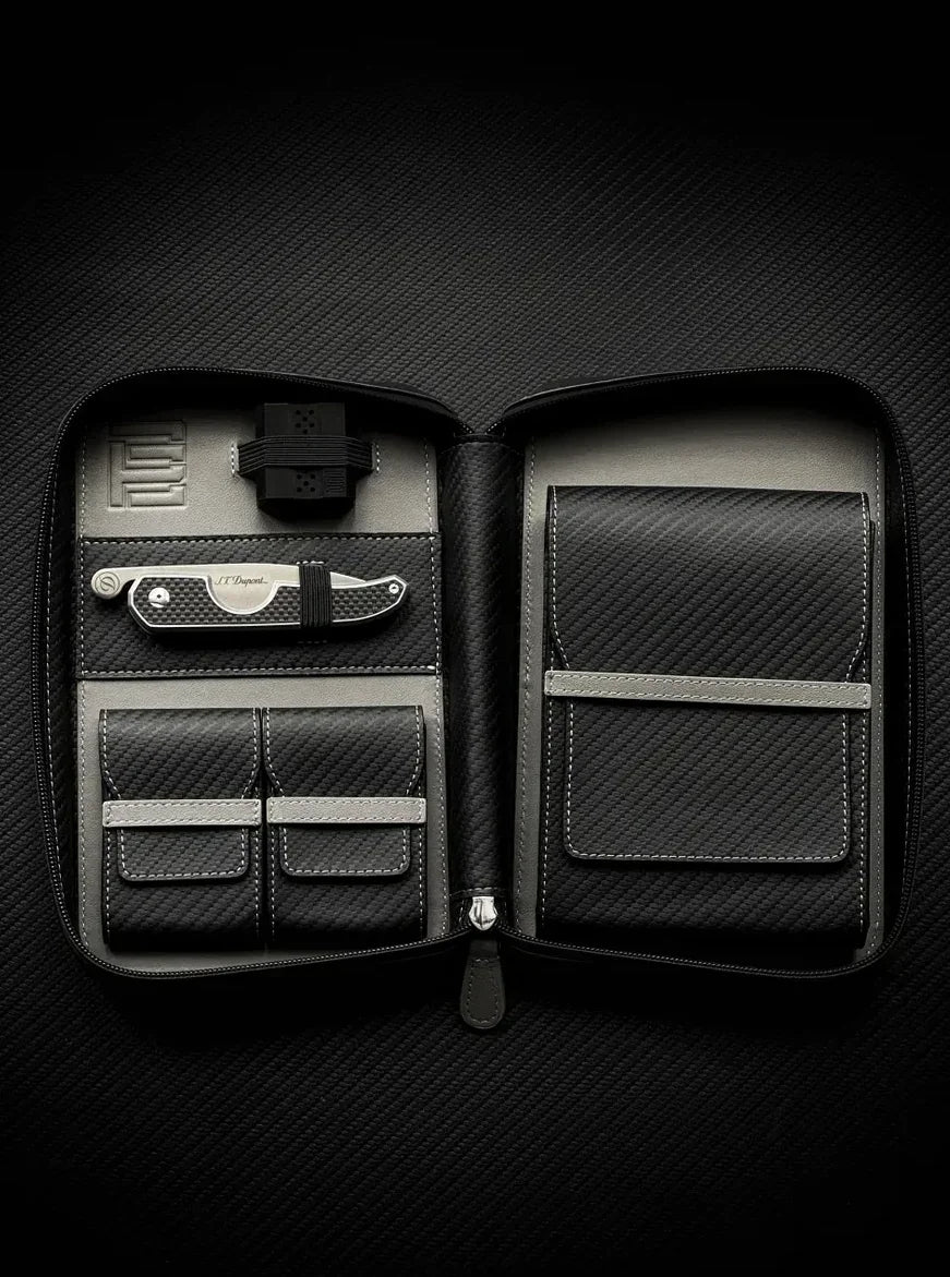 PROJECTCARBON | DRI CARBON SERIES - CARBON FIBER GREY DESIGN TRAVEL CASE - HK CohCigars -雪茄