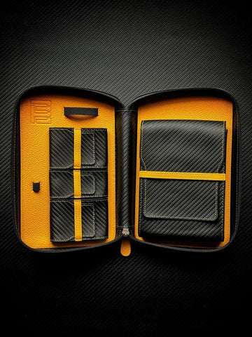 PROJECTCARBON | DRI CARBON SERIES - CARBON FIBER MUSTARD DESIGN TRAVEL CASE - HK CohCigars -雪茄
