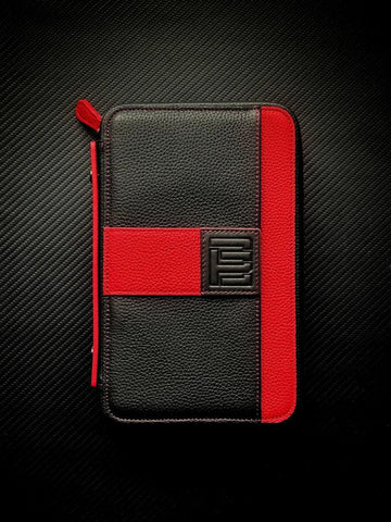 PROJECTCARBON | LEATHER SERIES - BLACK AND RED TRAVEL CASE - HK CohCigars -雪茄