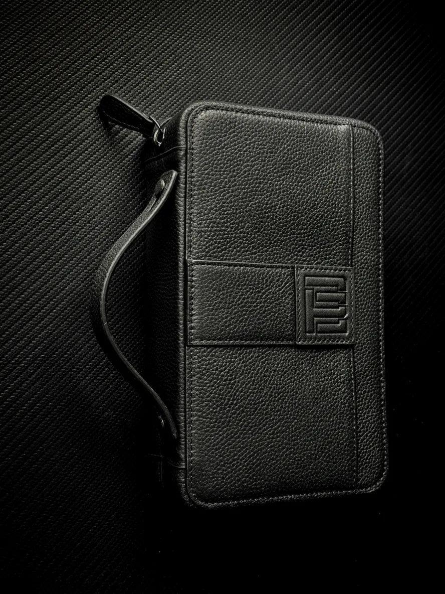 PROJECTCARBON | LEATHER SERIES - MIDNIGHT BLACK TRAVEL CASE - HK CohCigars -雪茄