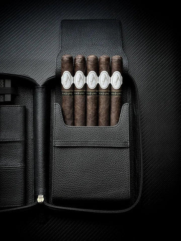 PROJECTCARBON | LEATHER SERIES - MIDNIGHT BLACK TRAVEL CASE - HK CohCigars -雪茄