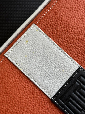 PROJECTCARBON | LEATHER SERIES - ORANGE AND WHITE TRAVEL CASE (BLEMISHED) - HK CohCigars