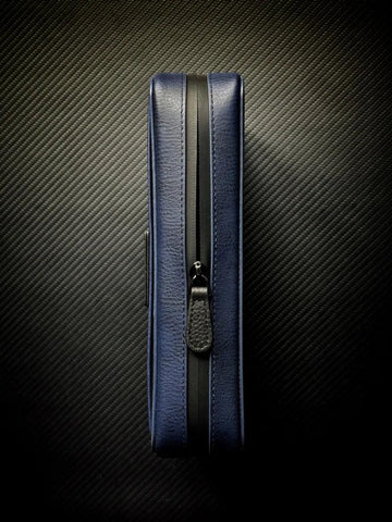 PROJECTCARBON | LEATHER SERIES - "TACTICAL BLUE" TRAVEL CASE - HK CohCigars