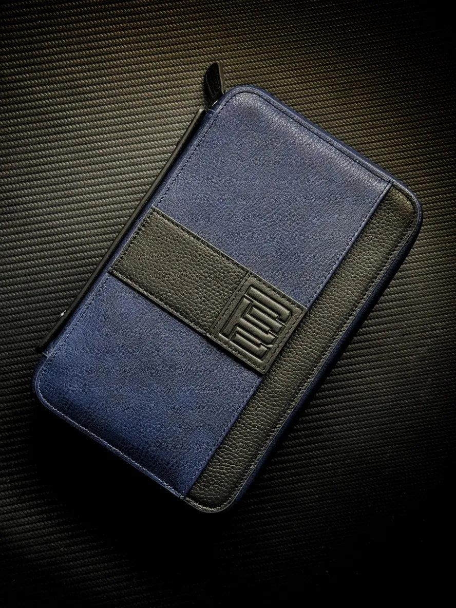PROJECTCARBON | LEATHER SERIES - "TACTICAL BLUE" TRAVEL CASE - HK CohCigars