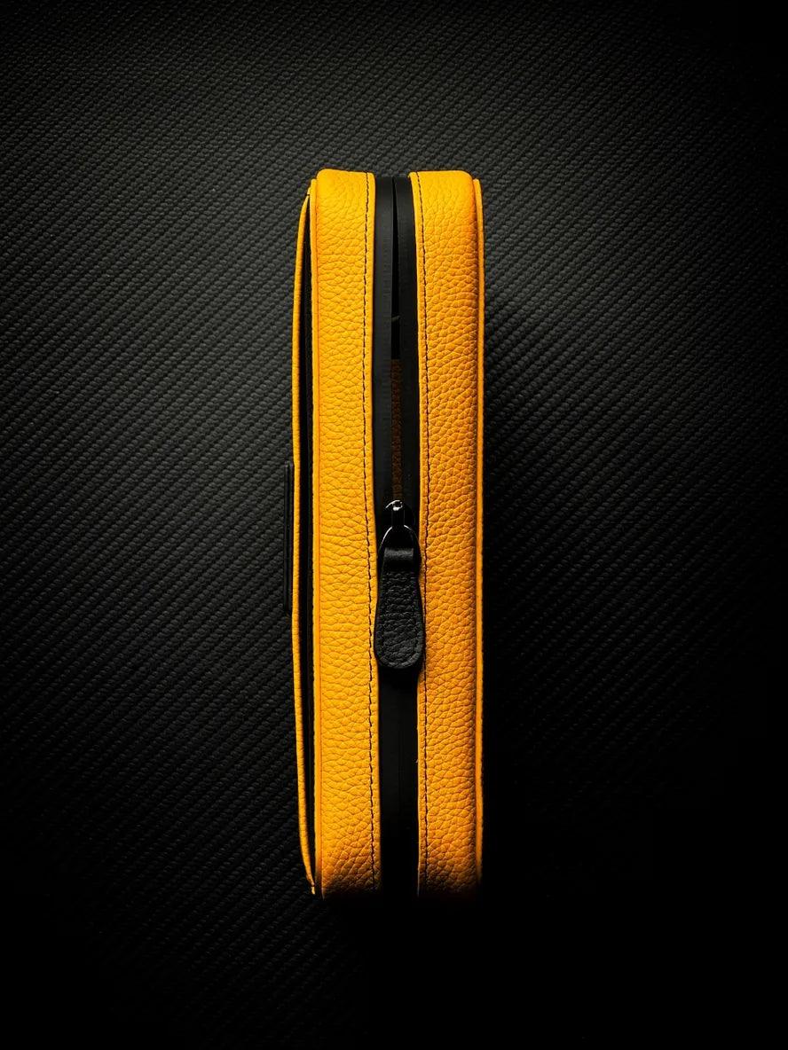 PROJECTCARBON | LEATHER SERIES - THE "YELLOW JUMPSUIT" TRAVEL CASE - HK CohCigars