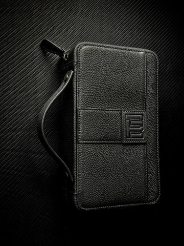 PROJECTCARBON | LEATHER SERIES - MIDNIGHT BLACK TRAVEL CASE